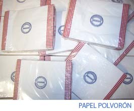 Formatos de papel para polvorón