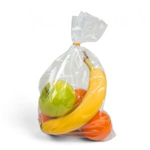 Bolsa de plástico transparente sin cierre