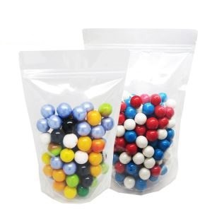 Bolsa doypack de plástico transparente