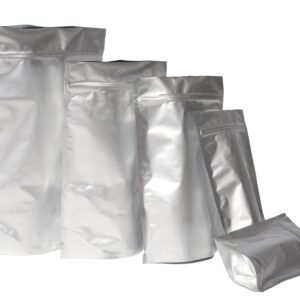 Bolsa Doypack plateada para la conservación de alimentos