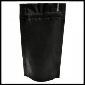 Bolsa doypack negro mate - con cierre zip