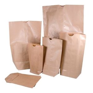 Bolsas tipo americanas de base hexagonal en papel kraft