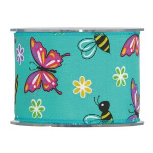 Cinta mariposas 63mm x 10 m. color azul-4135-16