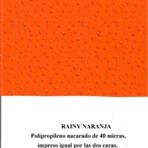 Bobina polipropileno Rainy naranja