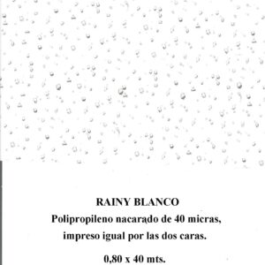 Bobina polipropileno Rainy blanco