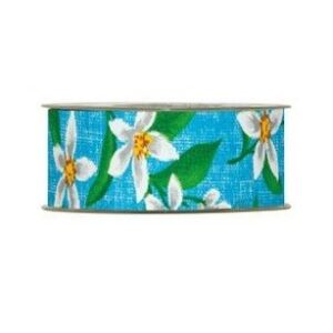 Cinta flor primavera 40 mm x 15 m. color azul - 4287G14