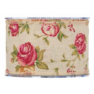 Cinta nancy rosas 60 mm x 10 m. 2860G