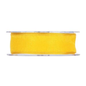 Cinta organza alambrada mm25x20mt- Amarillo 1392-25
