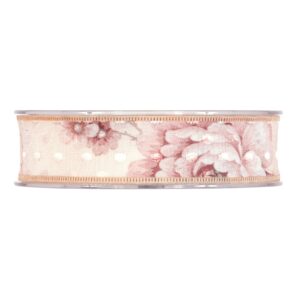 Cinta Flores primavera Cream mm25x15mt- 3527 M02