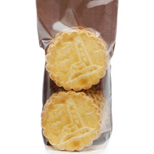 Bolsa transparente / chocolate con cartón en la base