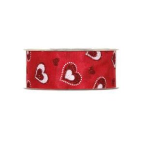 Cinta Corazones mm40x15mt - rojo 4303 G08