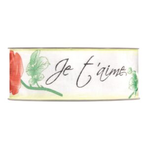 Cinta Rosas Je t'aime mm40x15mt - 4344G