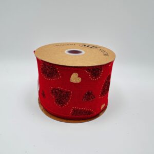 Cinta Corazones mm63x10mt - rojo 4297-08