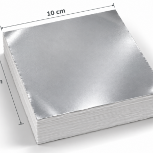 Papel aluminio (aluminio adherido a papel - tacos de 1000 formatos)