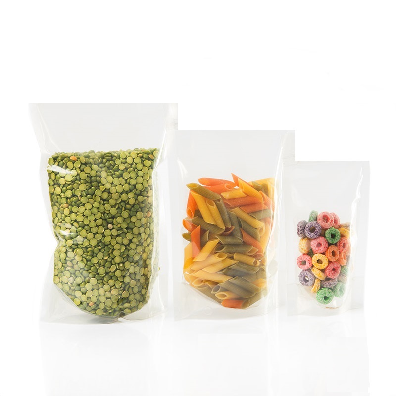 Bolsa Doypack Transparente de PET + PE sin Cierre Zip